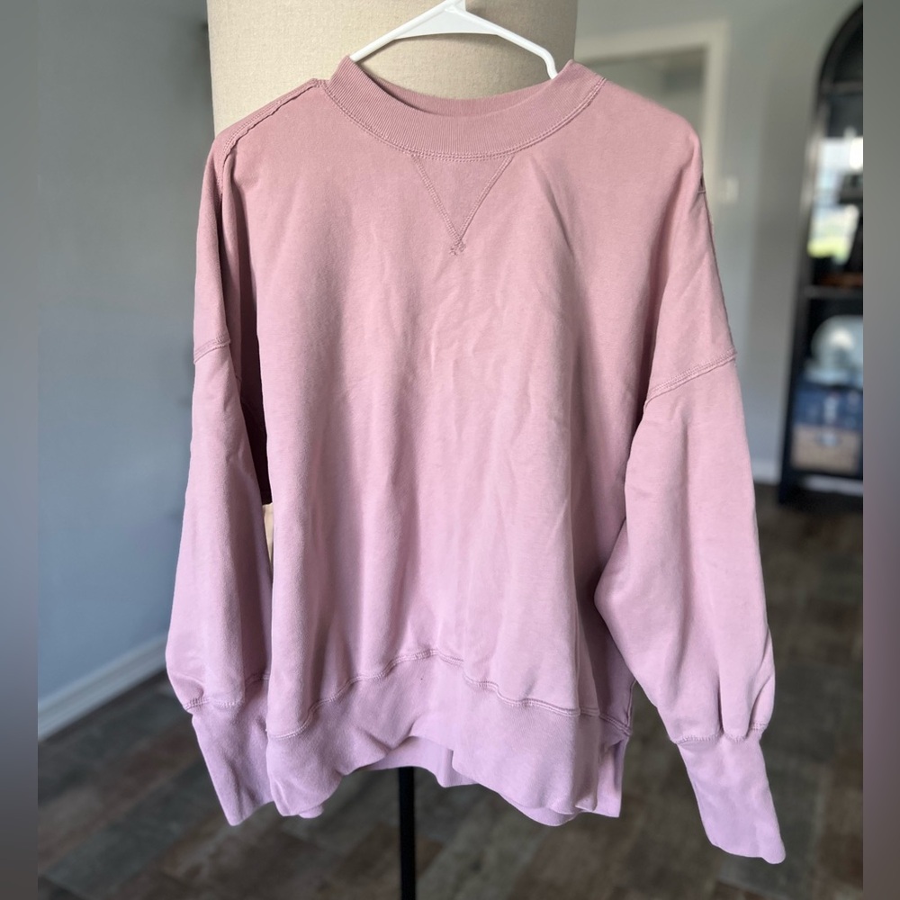 Abercrombie &z Fitch, Soft A&F Collection pullover, pink, size L